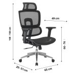 Cadeira de Escritório Presidente Tela ÉVORA – Cor Preto – 30065 META Móveis para Escritório em Anápolis Cadeira de Tela 12 Cadeira de Escritório Presidente Tela ÉVORA – Cor Preto – 30065 META Móveis para Escritório em Anápolis Cadeira de Tela 12