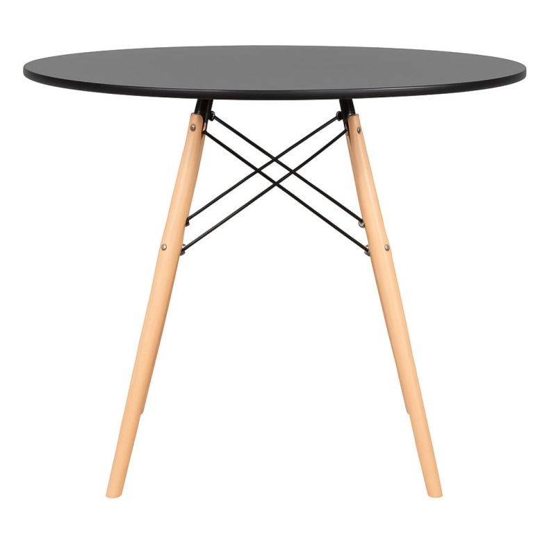 Mesa Residencial Redonda EIFFEL 0,90M – PRETO – 45112 META Móveis para Escritório em Anápolis Linha Eiffel 3