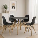 Mesa Residencial Redonda EIFFEL 0,90M – PRETO – 45112 META Móveis para Escritório em Anápolis Linha Eiffel 10 Mesa Residencial Redonda EIFFEL 0,90M – PRETO – 45112 META Móveis para Escritório em Anápolis Linha Eiffel 10