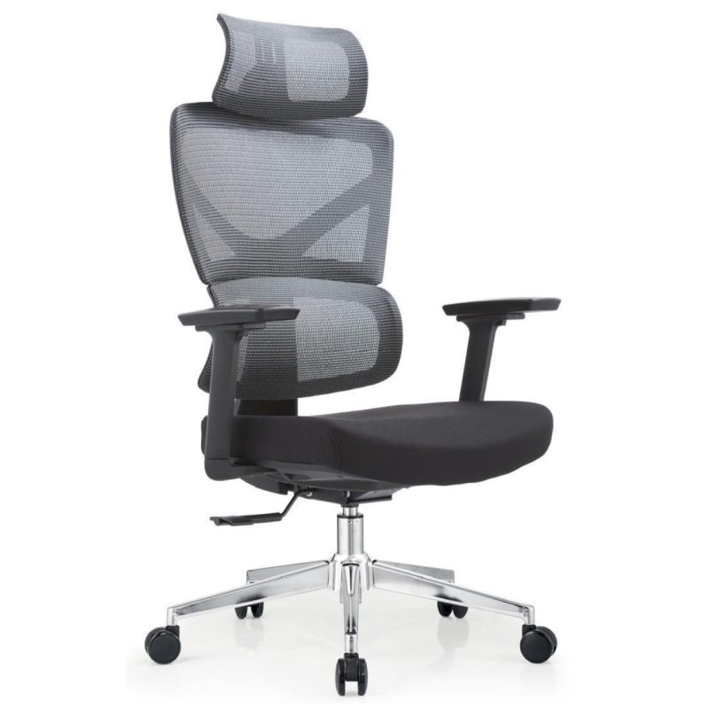 Cadeira de Escritório Presidente Tela TITAN – Cor Preto – 30067 META Móveis para Escritório em Anápolis Cadeira de Tela 2