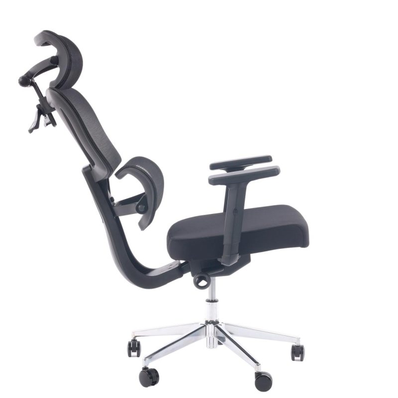 Cadeira de Escritório Presidente Tela ÉDON – Cor Preto – 30066 META Móveis para Escritório em Anápolis Cadeira de Tela 3