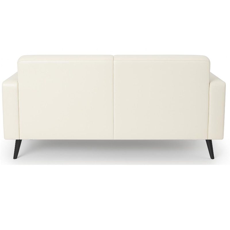 Poltrona para Escritório ROMA 03 Lugar – Corino – Cor NUDE – 60072 META Móveis para Escritório em Anápolis Sofá Escritório 4