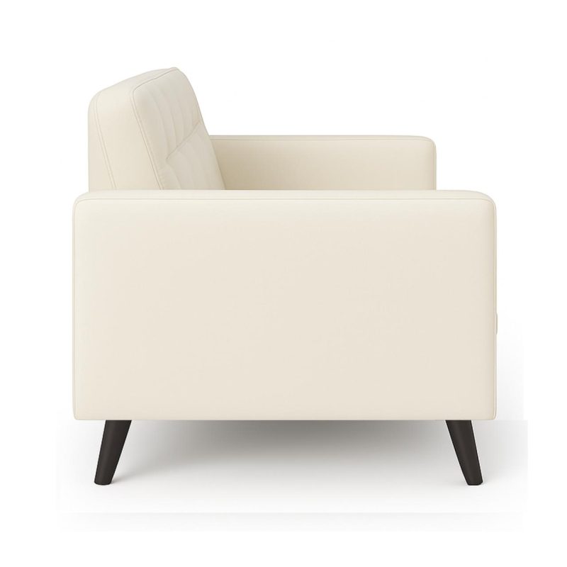 Poltrona para Escritório ROMA 03 Lugar – Corino – Cor NUDE – 60072 META Móveis para Escritório em Anápolis Sofá Escritório 3