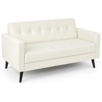 Poltrona para Escritório ROMA 03 Lugar - Corino - Cor NUDE - 60072