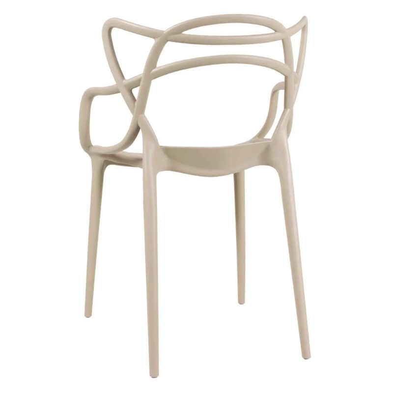 Cadeira Interlocutor ALLEGRA para Escritório ou Jantar – Polipropileno – Cor AREIA – 48009 META Móveis para Escritório em Anápolis Cadeira Fixa Plástica 5