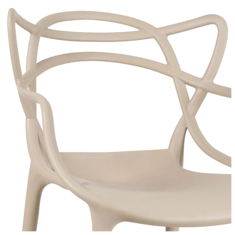 Cadeira Interlocutor ALLEGRA para Escritório ou Jantar – Polipropileno – Cor AREIA – 48009 META Móveis para Escritório em Anápolis Cadeira Fixa Plástica 6