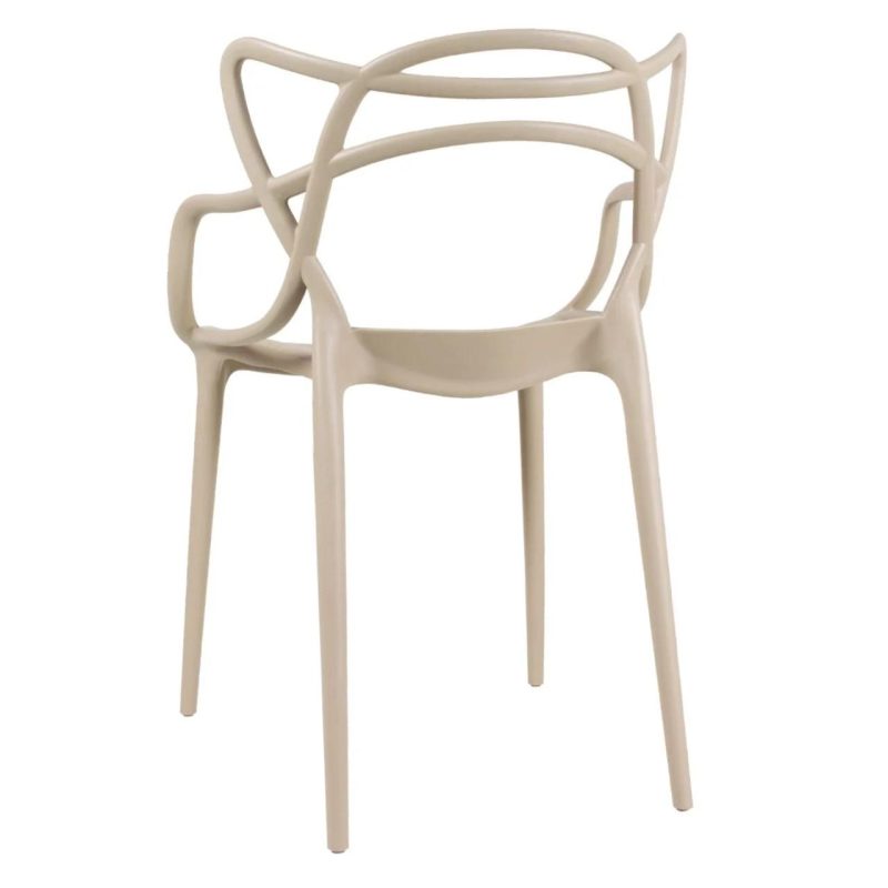 Cadeira Interlocutor ALLEGRA para Escritório ou Jantar – Polipropileno – Cor AREIA – 48009 META Móveis para Escritório em Anápolis Cadeira Fixa Plástica 7