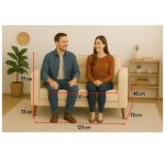 Poltrona para Escritório ROMA 02 Lugar – Corino – Cor AREIA – 60062 META Móveis para Escritório em Anápolis Sofá Roma Areia 13 Poltrona para Escritório ROMA 02 Lugar – Corino – Cor AREIA – 60062 META Móveis para Escritório em Anápolis Sofá Roma Areia 13