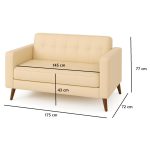 Poltrona para Escritório ROMA 03 Lugar – Corino – Cor AREIA – 60063 META Móveis para Escritório em Anápolis Sofá Roma Areia 13 Poltrona para Escritório ROMA 03 Lugar – Corino – Cor AREIA – 60063 META Móveis para Escritório em Anápolis Sofá Roma Areia 13