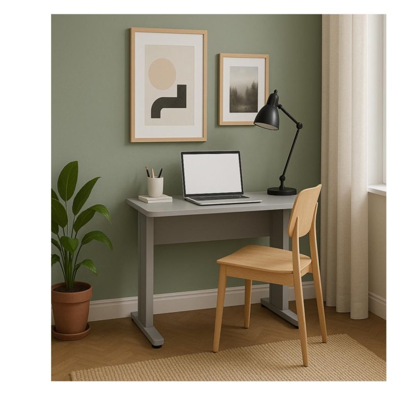 Mesa Escritório 0,80×0,60m – JOB – CINZA/CINZA – 43087 META Móveis para Escritório em Anápolis JOB Cinza 15 mm 6