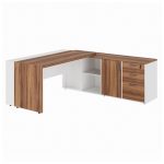 Mesa Escritório PRESIDENTE c/ Armário Pedestal – 1,82×1,80m – NOGAL SEVILHA/BRANCO – 34602 META Móveis para Escritório em Anápolis Linha 40 mm Nogal – Branco 11 Mesa Escritório PRESIDENTE c/ Armário Pedestal – 1,82×1,80m – NOGAL SEVILHA/BRANCO – 34602 META Móveis para Escritório em Anápolis Linha 40 mm Nogal – Branco 11