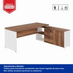 Mesa Diretorzinha c/ Aparador – Pé de MADEIRA – 1,90×1,50m – NOGAL SEVILHA / BRANCO – 34426 META Móveis para Escritório em Anápolis Linha 40 mm Nogal – Branco 17 Mesa Diretorzinha c/ Aparador – Pé de MADEIRA – 1,90×1,50m – NOGAL SEVILHA / BRANCO – 34426 META Móveis para Escritório em Anápolis Linha 40 mm Nogal – Branco 17