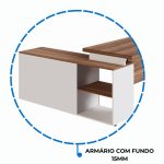 Mesa Diretorzinha c/ Aparador – Pé de MADEIRA – 1,90×1,50m – NOGAL SEVILHA / BRANCO – 34426 META Móveis para Escritório em Anápolis Linha 40 mm Nogal – Branco 14 Mesa Diretorzinha c/ Aparador – Pé de MADEIRA – 1,90×1,50m – NOGAL SEVILHA / BRANCO – 34426 META Móveis para Escritório em Anápolis Linha 40 mm Nogal – Branco 14