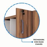 Armário Alto Credenza com Nicho – 1,61×1,20×0,45m – NOGAL SEVILHA/BRANCO- 34415 META Móveis para Escritório em Anápolis Linha 40 mm Nogal – Branco 13 Armário Alto Credenza com Nicho – 1,61×1,20×0,45m – NOGAL SEVILHA/BRANCO- 34415 META Móveis para Escritório em Anápolis Linha 40 mm Nogal – Branco 13