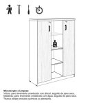 Armário Alto Credenza com Nicho – 1,61×1,20×0,45m – NOGAL SEVILHA/BRANCO- 34415 META Móveis para Escritório em Anápolis Linha 40 mm Nogal – Branco 17 Armário Alto Credenza com Nicho – 1,61×1,20×0,45m – NOGAL SEVILHA/BRANCO- 34415 META Móveis para Escritório em Anápolis Linha 40 mm Nogal – Branco 17