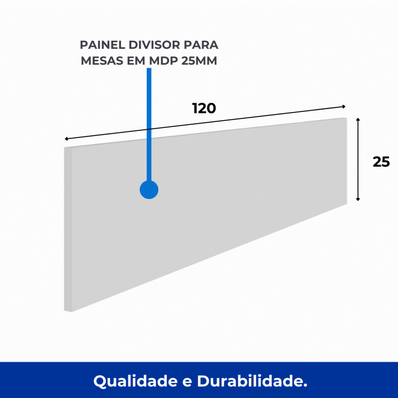 Estação de Trabalho Dupla 1,20×1,35m sem Gavetas c/ ponto de tomada PÉ QUADRO – Cor Nogal Sevilha/Branco – 34424 META Móveis para Escritório em Anápolis Linha 40 mm Nogal – Branco 5