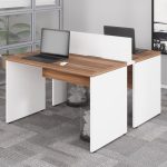 Estação de Trabalho Dupla 1,20×1,35m 02 Lugares sem Gavetas c/ ponto de tomada PÉ PAINEL – Nogal Sevilha/Branco – 34428 META Móveis para Escritório em Anápolis Linha 40 mm Nogal – Branco 12 Estação de Trabalho Dupla 1,20×1,35m 02 Lugares sem Gavetas c/ ponto de tomada PÉ PAINEL – Nogal Sevilha/Branco – 34428 META Móveis para Escritório em Anápolis Linha 40 mm Nogal – Branco 12