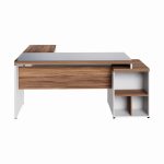 Mesa para Escritório em “L” com VIDRO FUMÊ – 1,92X1,60M NOGAL SEVILHA/BRANCO – 34432 META Móveis para Escritório em Anápolis Linha 40 mm Nogal – Branco 18 Mesa para Escritório em “L” com VIDRO FUMÊ – 1,92X1,60M NOGAL SEVILHA/BRANCO – 34432 META Móveis para Escritório em Anápolis Linha 40 mm Nogal – Branco 18