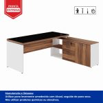 Mesa Diretorzinha c/ Aparador e Vidro Fumê – Pé de MADEIRA – 1,90×1,50m – NOGAL SEVILHA / BRANCO – 34429 META Móveis para Escritório em Anápolis Linha 40 mm Nogal – Branco 13 Mesa Diretorzinha c/ Aparador e Vidro Fumê – Pé de MADEIRA – 1,90×1,50m – NOGAL SEVILHA / BRANCO – 34429 META Móveis para Escritório em Anápolis Linha 40 mm Nogal – Branco 13