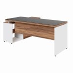 Mesa Diretorzinha c/ Aparador e Vidro Fumê – Pé de MADEIRA – 1,90×1,50m – NOGAL SEVILHA / BRANCO – 34429 META Móveis para Escritório em Anápolis Linha 40 mm Nogal – Branco 14 Mesa Diretorzinha c/ Aparador e Vidro Fumê – Pé de MADEIRA – 1,90×1,50m – NOGAL SEVILHA / BRANCO – 34429 META Móveis para Escritório em Anápolis Linha 40 mm Nogal – Branco 14