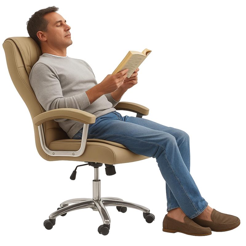 Poltrona Presidente LUXO c/ mola Ensacada – COR FENDI – 30061 META Móveis para Escritório em Anápolis Presidente 7