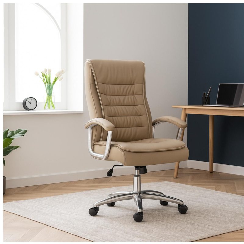 Poltrona Presidente LUXO c/ mola Ensacada – COR FENDI – 30061 META Móveis para Escritório em Anápolis Presidente 8