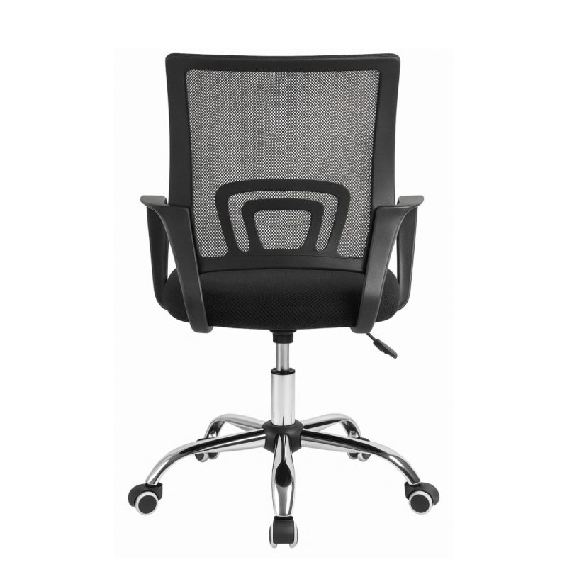 Cadeira de Escritório Tela TURYA c/ braço – Cor Preto – 34044 META Móveis para Escritório em Anápolis Cadeira de Tela 4