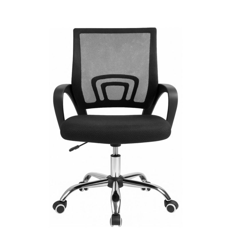 Cadeira de Escritório Tela TURYA c/ braço – Cor Preto – 34044 META Móveis para Escritório em Anápolis Cadeira de Tela 5