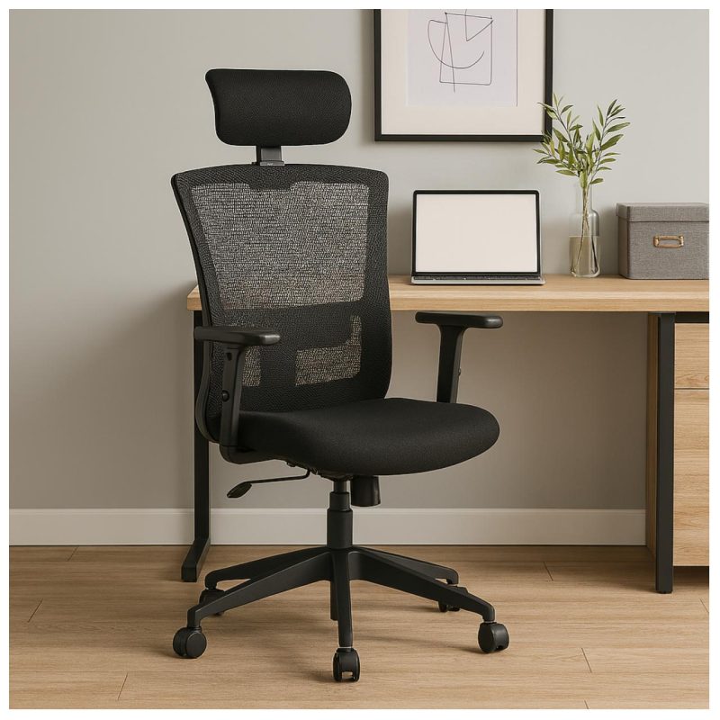 Cadeira de Escritório Tela WAY – Cor Preta – 20079 META Móveis para Escritório em Anápolis Cadeira de Tela 8