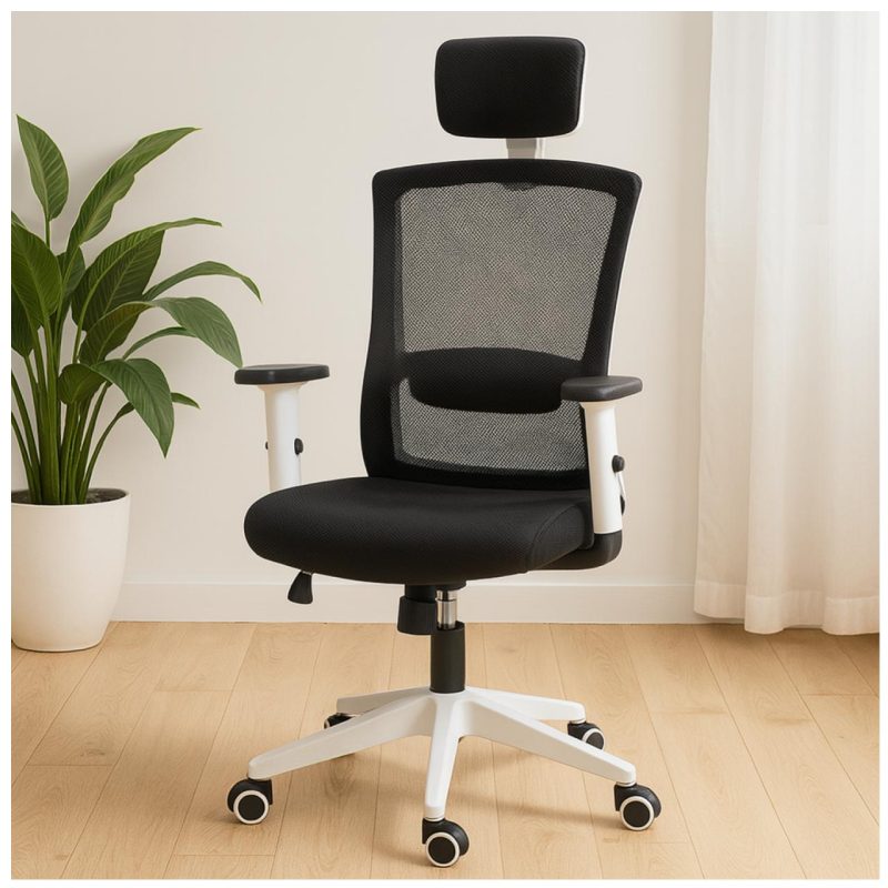 Cadeira de Escritório Tela WAY BRANCA – Cor BRANCA / PTO – 20080 META Móveis para Escritório em Anápolis Cadeira de Tela 9