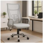 Cadeira de Escritório Tela NAVI CINZA – COR CINZA – 20081 META Móveis para Escritório em Anápolis Cadeira de Tela 15