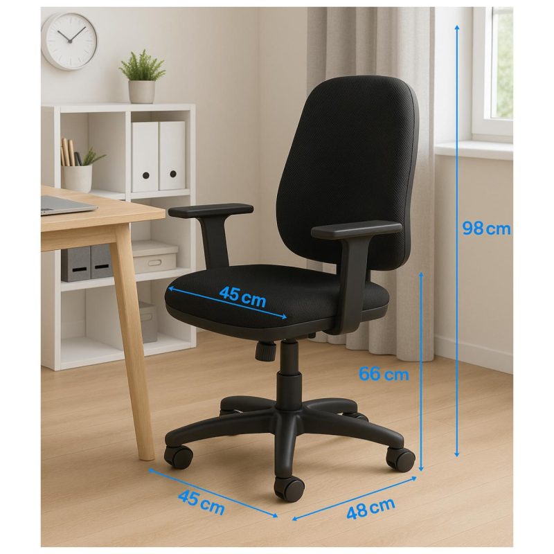 Cadeira de Escritório Ergonômica AXYS – Cor Preta – 20091 META Móveis para Escritório em Anápolis Presidente 9