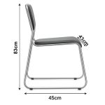 Cadeira Interlocutor Estofada Dakar – Corino Preto – 25008 META Móveis para Escritório em Anápolis Cadeira Fixa Estofada 13 Cadeira Interlocutor Estofada Dakar – Corino Preto – 25008 META Móveis para Escritório em Anápolis Cadeira Fixa Estofada 13