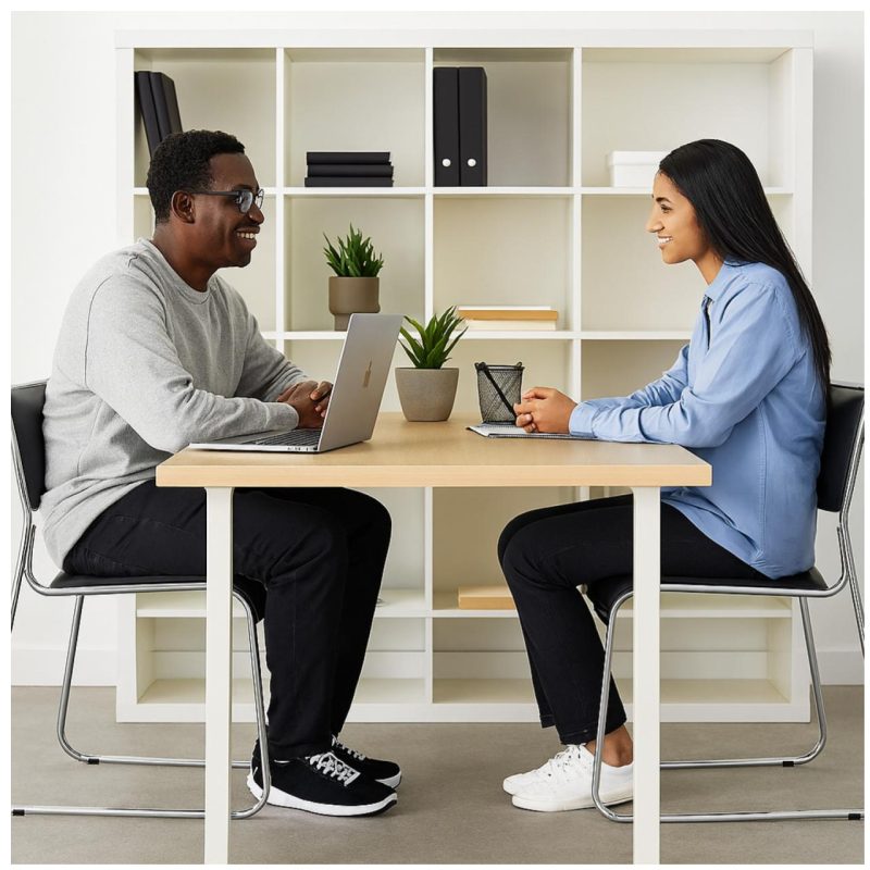 Cadeira Interlocutor Estofada Dakar – Corino Preto – 25008 META Móveis para Escritório em Anápolis Cadeira Fixa Estofada 8