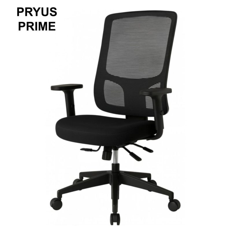 Cadeira de Escritório Tela Pryus PRIME com Regulagem Assento – Cor Preto – 20092 META Móveis para Escritório em Anápolis Cadeira de Tela 2