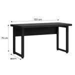 Mesa Escritório PÉ QUADRO – 1,20×0,60m – S/ Gavetas – PRETO / PRETO – 26001 META Móveis para Escritório em Anápolis Linha 40mm Preto / Preto 13 Mesa Escritório PÉ QUADRO – 1,20×0,60m – S/ Gavetas – PRETO / PRETO – 26001 META Móveis para Escritório em Anápolis Linha 40mm Preto / Preto 13
