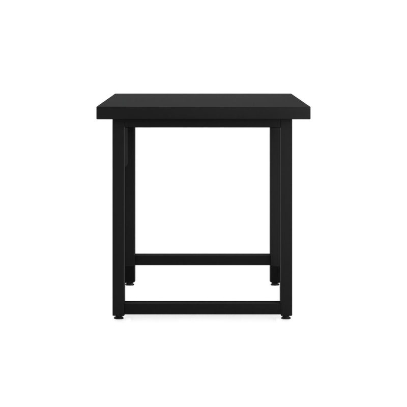 Mesa Escritório PÉ QUADRO – 1,20×0,60m – S/ Gavetas – PRETO / PRETO – 26001 META Móveis para Escritório em Anápolis Linha 40mm Preto / Preto 6