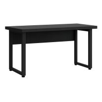 Mesa Escritório PÉ QUADRO - 1,50x0,60m - S/ Gavetas - PRETO / PRETO - 26002