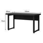 Mesa Escritório PÉ QUADRO – 1,50×0,60m – S/ Gavetas – PRETO / PRETO – 26002 META Móveis para Escritório em Anápolis Linha 40mm Preto / Preto 13 Mesa Escritório PÉ QUADRO – 1,50×0,60m – S/ Gavetas – PRETO / PRETO – 26002 META Móveis para Escritório em Anápolis Linha 40mm Preto / Preto 13