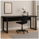 Mesa Escritório PÉ QUADRO – 1,70×0,70m – S/ Gavetas – PRETO / PRETO – 26003 META Móveis para Escritório em Anápolis Linha 40mm Preto / Preto 15 Mesa Escritório PÉ QUADRO – 1,70×0,70m – S/ Gavetas – PRETO / PRETO – 26003 META Móveis para Escritório em Anápolis Linha 40mm Preto / Preto 15