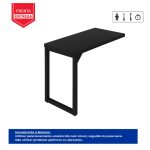 Mesa AUX PÉ QUADRO – 0,90×0,45m – PRETO/PRETO – 26004 META Móveis para Escritório em Anápolis Linha 40mm Preto / Preto 9 Mesa AUX PÉ QUADRO – 0,90×0,45m – PRETO/PRETO – 26004 META Móveis para Escritório em Anápolis Linha 40mm Preto / Preto 9