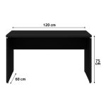 Mesa Escritório 1,20×0,60m – S/ Gavetas – PRETO/PRETO – 26005 META Móveis para Escritório em Anápolis Linha 40mm Preto / Preto 11 Mesa Escritório 1,20×0,60m – S/ Gavetas – PRETO/PRETO – 26005 META Móveis para Escritório em Anápolis Linha 40mm Preto / Preto 11