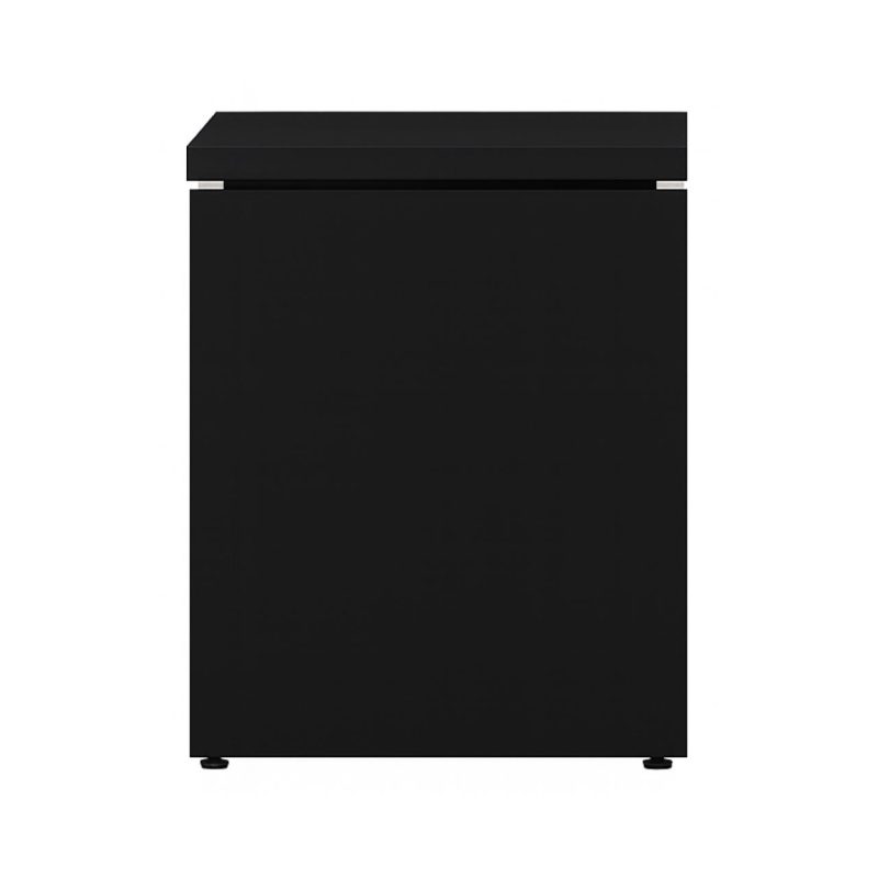Mesa Escritório 1,50×0,60m – S/ Gavetas – PRETO/PRETO – 26006 META Móveis para Escritório em Anápolis Linha 40mm Preto / Preto 4