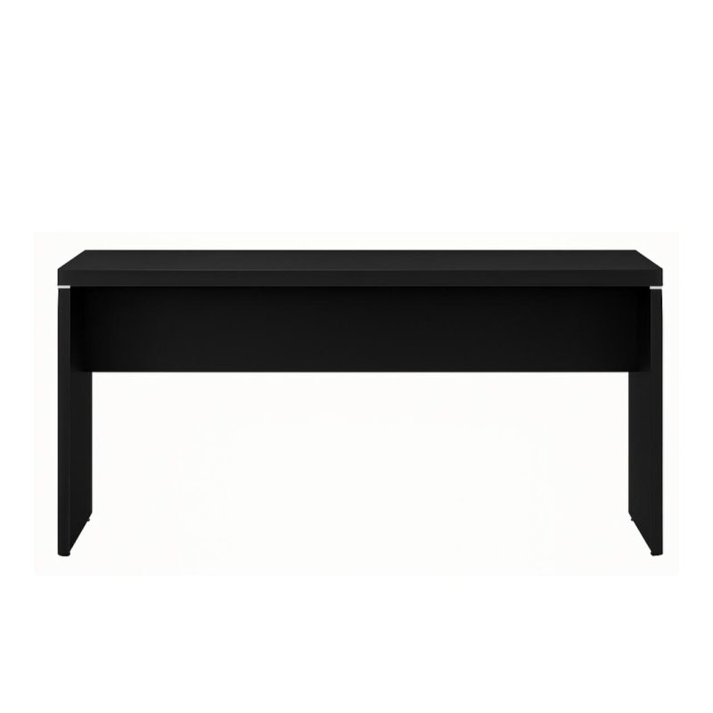 Mesa Escritório 1,70×0,70m – S/ Gavetas – PRETO/PRETO – 26007 META Móveis para Escritório em Anápolis Linha 40mm Preto / Preto 4
