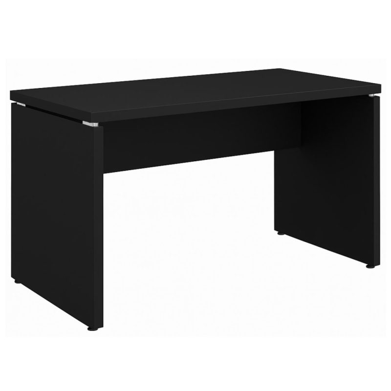 Mesa Escritório 1,70×0,70m – S/ Gavetas – PRETO/PRETO – 26007 META Móveis para Escritório em Anápolis Linha 40mm Preto / Preto 2