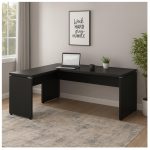 Mesa em L PÉ PAINEL (1,50×0,60m + Mesa Auxiliar) – S/ Gavetas – PRETO / PRETO – 26012 META Móveis para Escritório em Anápolis Linha 40mm Preto / Preto 18 Mesa em L PÉ PAINEL (1,50×0,60m + Mesa Auxiliar) – S/ Gavetas – PRETO / PRETO – 26012 META Móveis para Escritório em Anápolis Linha 40mm Preto / Preto 18