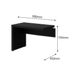 Mesa em L PÉ PAINEL (1,70×0,70m + Mesa Auxiliar) – S/ Gavetas – PRETO / PRETO – 26013 META Móveis para Escritório em Anápolis Linha 40mm Preto / Preto 15 Mesa em L PÉ PAINEL (1,70×0,70m + Mesa Auxiliar) – S/ Gavetas – PRETO / PRETO – 26013 META Móveis para Escritório em Anápolis Linha 40mm Preto / Preto 15