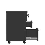 Gaveteiro Volante com 03 Gavetas com Rodízios e Fechadura – MDP Preto – 26034 META Móveis para Escritório em Anápolis Linha 40mm Preto / Preto 10 Gaveteiro Volante com 03 Gavetas com Rodízios e Fechadura – MDP Preto – 26034 META Móveis para Escritório em Anápolis Linha 40mm Preto / Preto 10