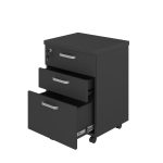 Gaveteiro Volante com 03 Gavetas com Rodízios e Fechadura – MDP Preto – 26034 META Móveis para Escritório em Anápolis Linha 40mm Preto / Preto 12 Gaveteiro Volante com 03 Gavetas com Rodízios e Fechadura – MDP Preto – 26034 META Móveis para Escritório em Anápolis Linha 40mm Preto / Preto 12