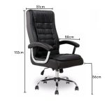 Poltrona LUXO IMPORTADA Concha Dupla Syncron – Couríssimo Preto – 30017 META Móveis para Escritório em Anápolis Presidente 16 Poltrona LUXO IMPORTADA Concha Dupla Syncron – Couríssimo Preto – 30017 META Móveis para Escritório em Anápolis Presidente 16